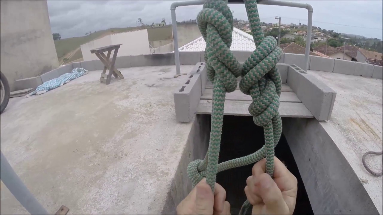 ancoragem basica pelo meio da corda