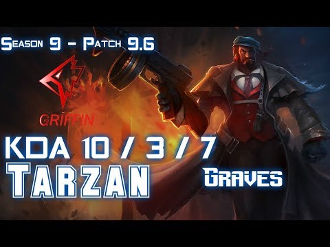 GRF Tarzan GRAVES vs REK'SAI Jungle - Patch 9.6 KR Ranked