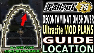 DECONTAMINATION Shower ARCH PLANS GUIDE | Fallout 76 | How to Get Ultracite PLANS | Weekly Nuke Code