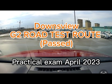 Toronto Downsview G2 ROAD TEST ROUTE (Passed).Practical exam April 2023.
