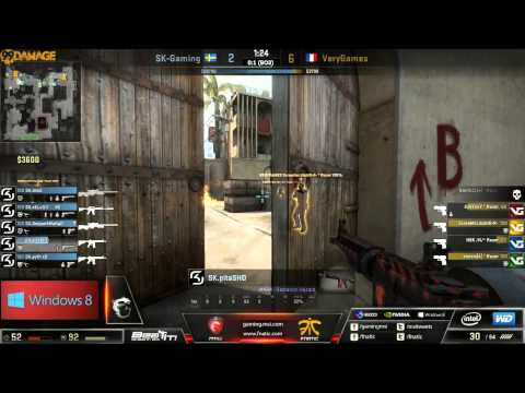 VeryGames vs SK Gaming | Halbfinale, MSI Beat It! 2013 Finals | de_dust2 Map 2