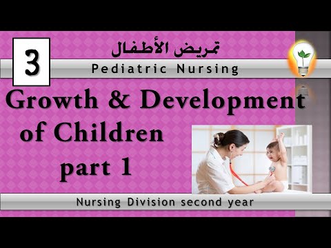 Pediatric Nursing 1 Perspectives of Pediatric Nursing part 1 نظرة عامة عن تمريض الأطفال ج1