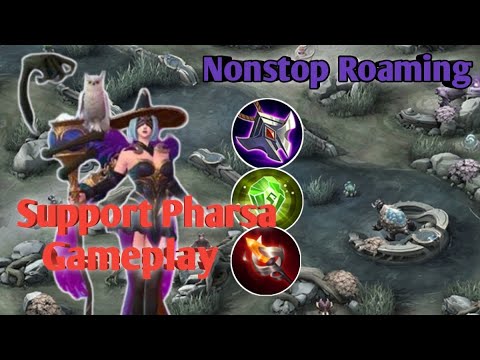 Support Pharsa Gameplay | Nonstop Roaming | Mobile Legends