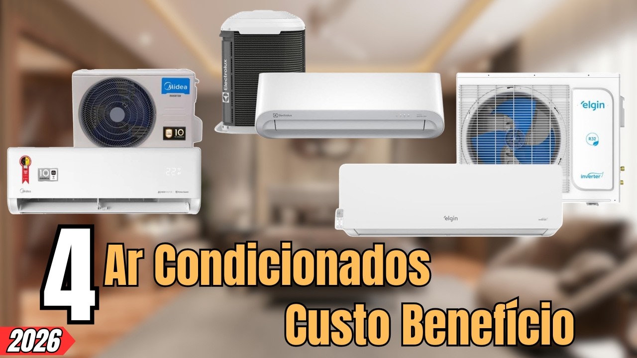 TOP 4 AR CONDICIONADOS 220V Em 2026 | ECONÔMICOS e BARATOS