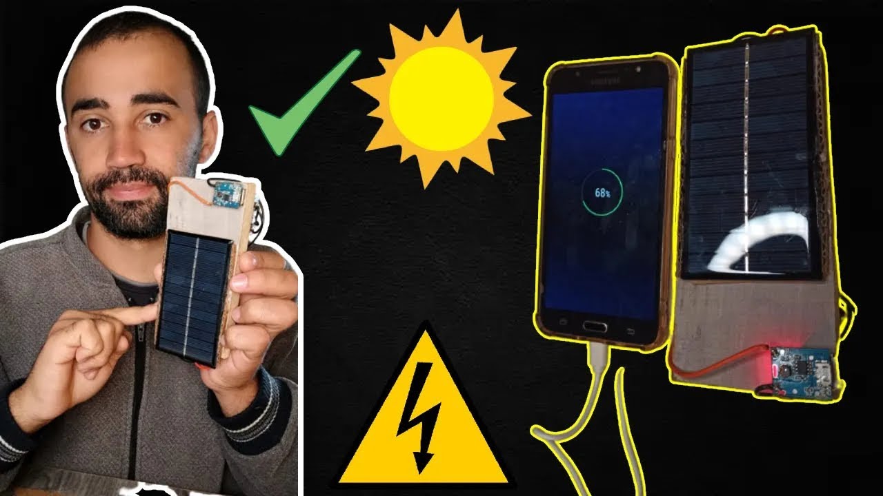 Faça um Carregador  Solar Caseiro para Celular - Diy