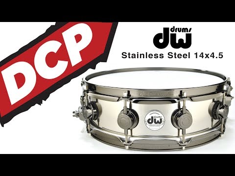 DW Collectors Stainless Steel Snare Drum 14x4.5 - Video Demo