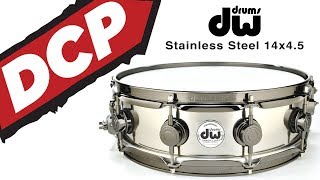 Video thumbnail for DW Collectors Stainless Steel Snare Drum 14x4.5 - Video Demo by Drum Center of Portsmouth