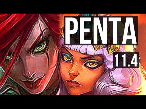KATARINA vs QIYANA (MID) | Penta, Legendary, 1.5M mastery, 23/4/5, 400+ games | EUW Master | v11.4