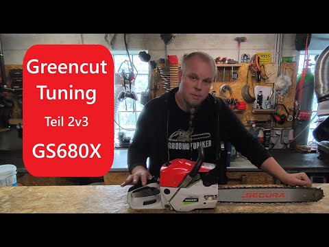 Greencut Tuning Teil 2v3 - GS680X mit neuem Zylinder, Porting, Mufflermod & modifiziertem Vergaser