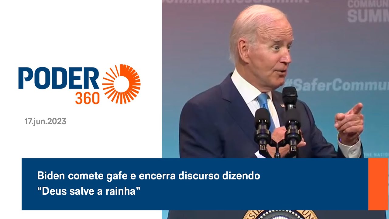 Biden comete gafe e encerra discurso dizendo “Deus salve a rainha”