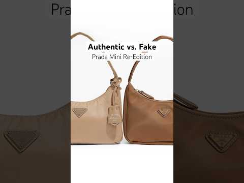 Authentic vs. Fake Prada Mini Re-Edition 2000