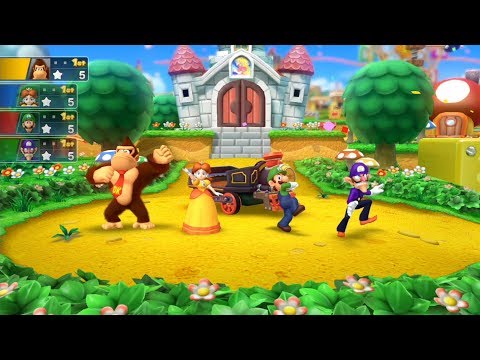 Mario Party 10 Mushroom Park (2 Player - Master CPU) Luigi, Donkey Kong, Waluigi, Daisy #47