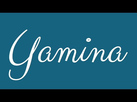 Learn how to Sign the Name Yamina Stylishly in Cursive Writing