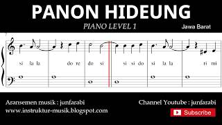 Download lagu not balok panon hideung - piano level 1 - lagu daerah jawa barat / sunda- doremi mp3