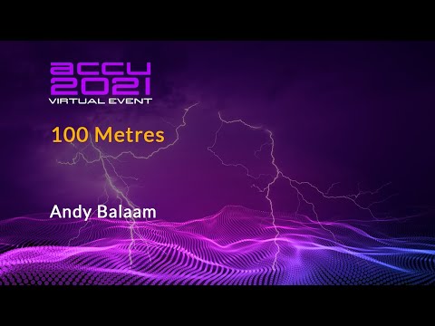 Lightning Talk: 100 Metres (Coding A Video Game In 5 Minutes!) - Andy Balaam [ ACCU 2021 ]