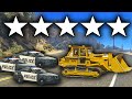 Can You Survive A 5 Star Wanted Level In GTA Online With A DOZER