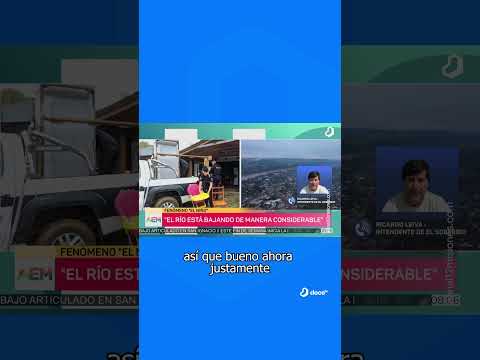 El Río Uruguay comenzó a bajar en El Soberbio
