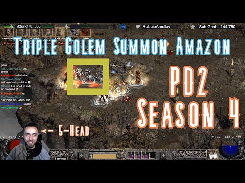 Last Wish! Infinity! Pride! Triple Iron Golem Amazon | Project Diablo 2 Season 4 Beta