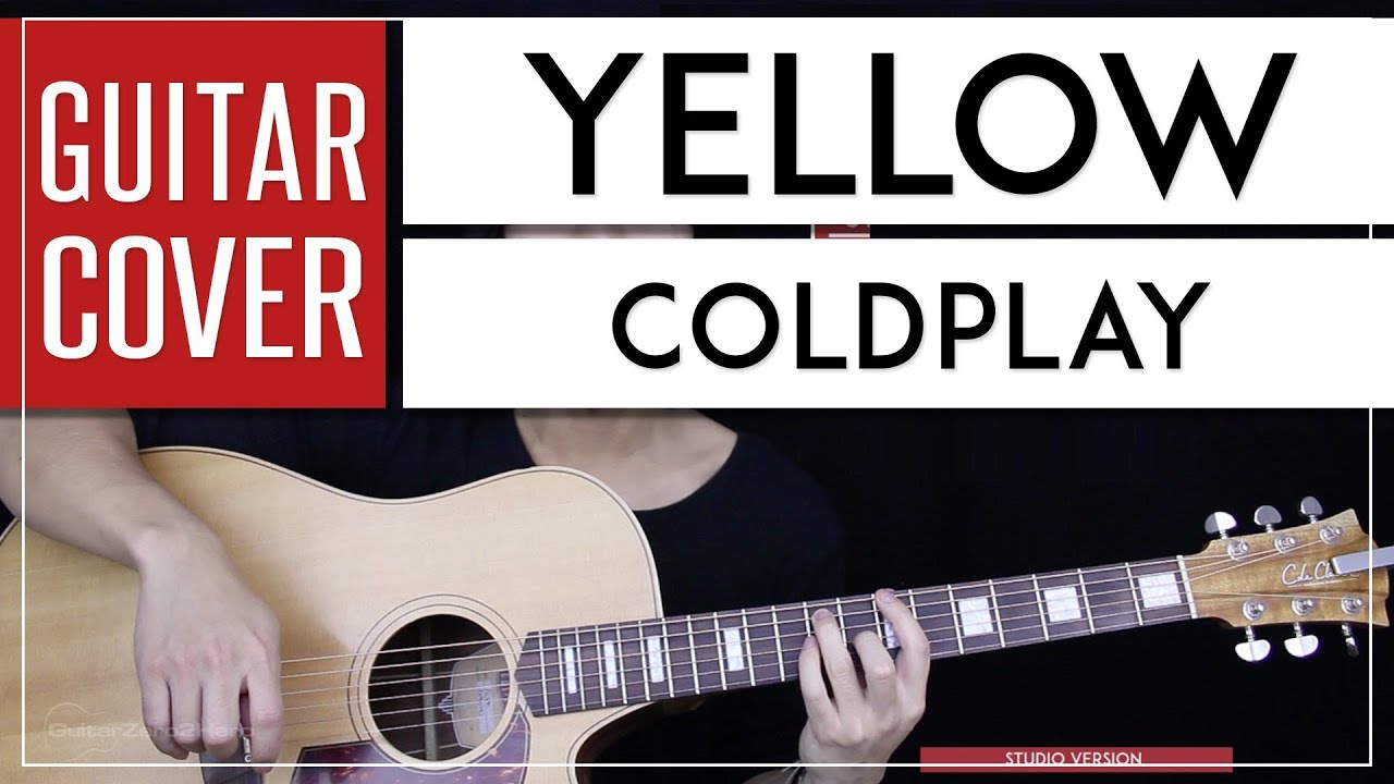 Yellow Guitar Cover Acoustic - Coldplay 🎸 |Tabs + Chords|