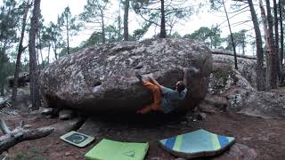 Video thumbnail of La ballena, 7a. Albarracín