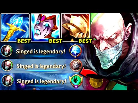 SINGED TOP CAN LITERALLY 1V9 THE FULL ENEMY TEAM (#1 BEST W/R) - 2025 Singed TOP Gameplay Guide
