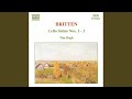 Cello Suite No. 1, Op. 72: Canto primo: Sostenuto e largamente