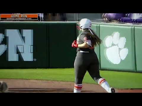 Clemson softball's Marissa Guimbarda hits home run on her birthday vs. East Tennessee State