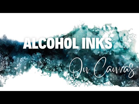 Alcohol Inks On Canvas