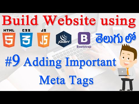9 How to Build Website using Html CSS JS jQuery Bootstrap Adding Important Meta Tags