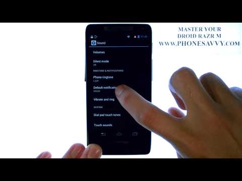 Motorola Droid Razr M - How Do I Change Text Message Ringtone