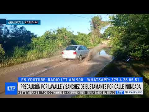 #PRECAUCION ⚠️ El cruce de las calles Sánchez de Bustamante y Lavalle lleva varios días bajo agua