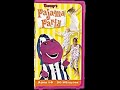Opening To Barney Barney S Pajama Party 2001 VHS