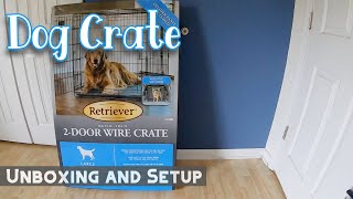 Tractor Supply 42 Dog Crate - Retriever 2-Door Wire Crate LARGE