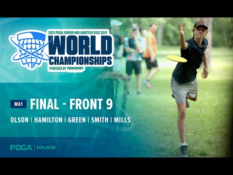 2023 PDGA Amateur and Junior Worlds | MA1 FINAL F9 Lead Card | Olson, Hamilton, Green, Smith, Mills
