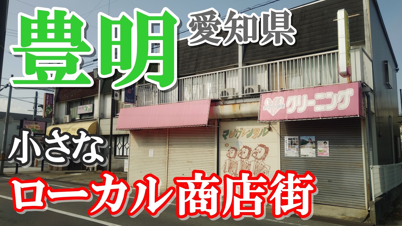 【名古屋の隣接市・豊明】どローカルな小規模商店街に行ってみた【三崎発展会】