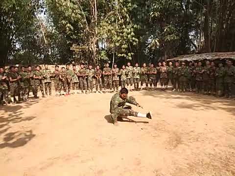 Training of the Kuki-Chin National Front (KNF), Chittagong Hill Tracts,-Bangladesh.