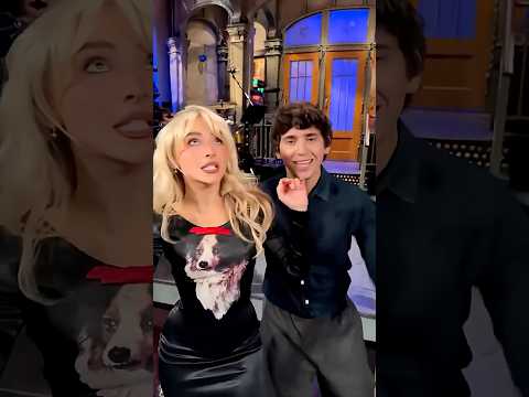 Sabrina Carpenter and Marcello Hernández on SNL #sabrinacarpenter #tiktok #snl #saturdaylive