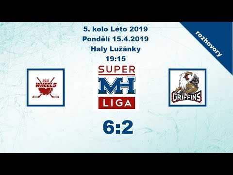 MH Superliga (5.kolo Léto 2019) Red Wheels vs. Griffins 6:2 - rozhovory