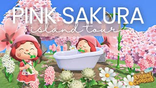 BRAND NEW Pink 🌸 Island tour for 2025! ACNH | Animal Crossing New Horizons