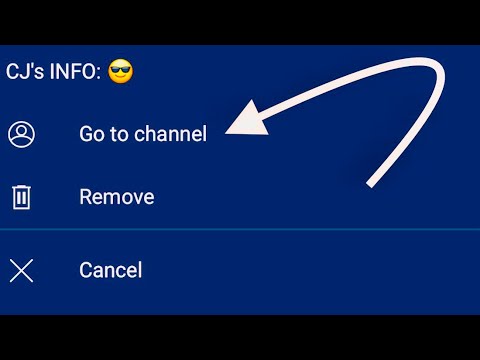 How To Get The Go To Channel Feature On YouTube