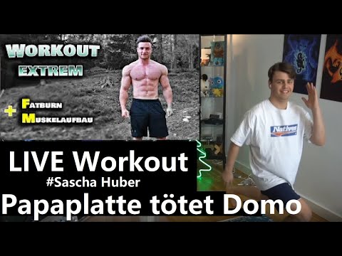 Live Stream Workout mit Sascha Huber - Papaplatte