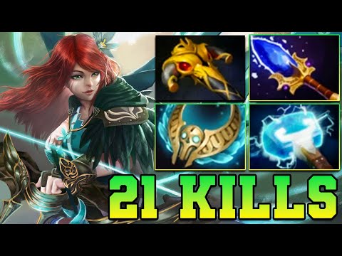 21 Kills Windranger !! Windranger Dota 2 Carry Mid Lane 7.39 Meta Pro Gameplay Build Guide
