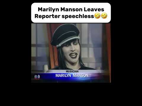 Marilyn Manson Leaves Reporter speechless🤣🤣