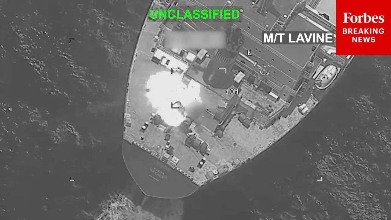 Video | US Forces Strike Vessel In Gulf Of Oman, Claims They Tried To Violate US Naval Blockade Of Iran