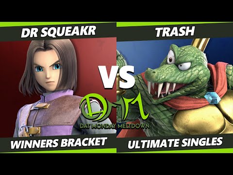 DAT Monday Meltdown 229 - Dr Squeakr (Hero, Game & Watch) Vs. Trash (K Rool) SSBU Ultimate
