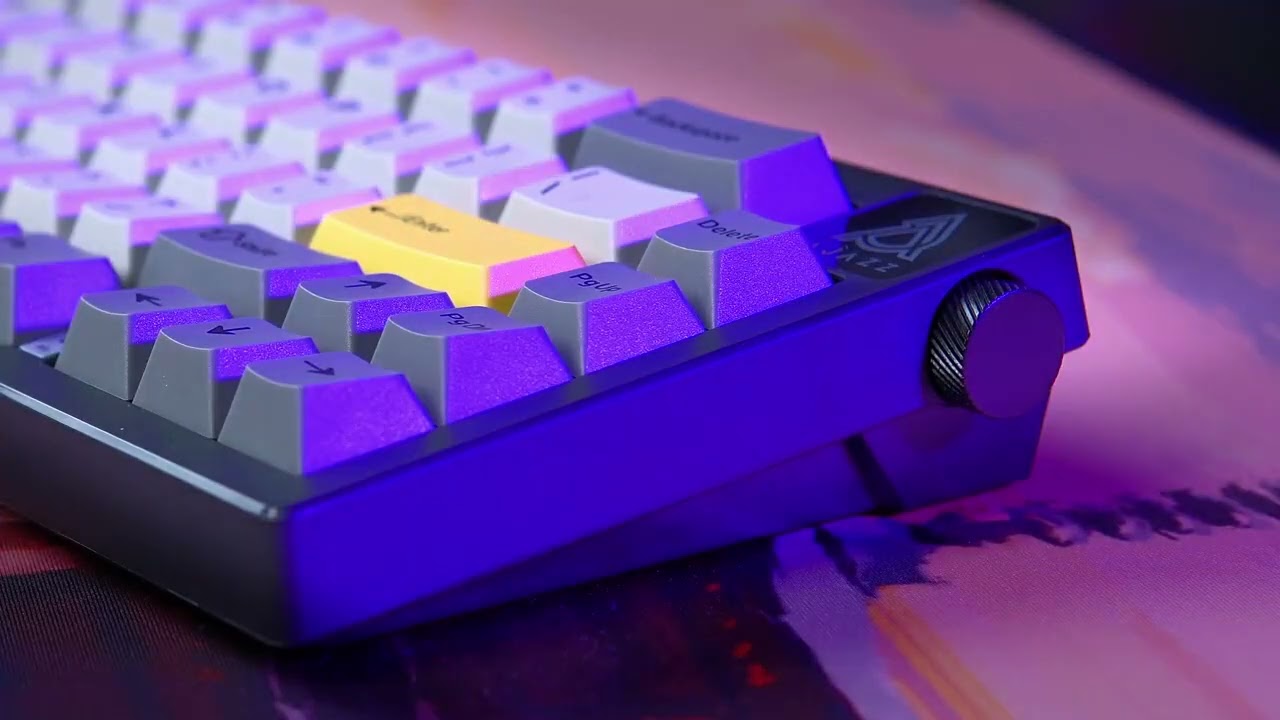 Клавіатура Ajazz AK650 Moon Yellow Switch Black USB-C (AK650-MY-GWY) video preview