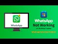 How To Fix WhatsApp Problem 2023 WhatsApp Not Working Opening On PC