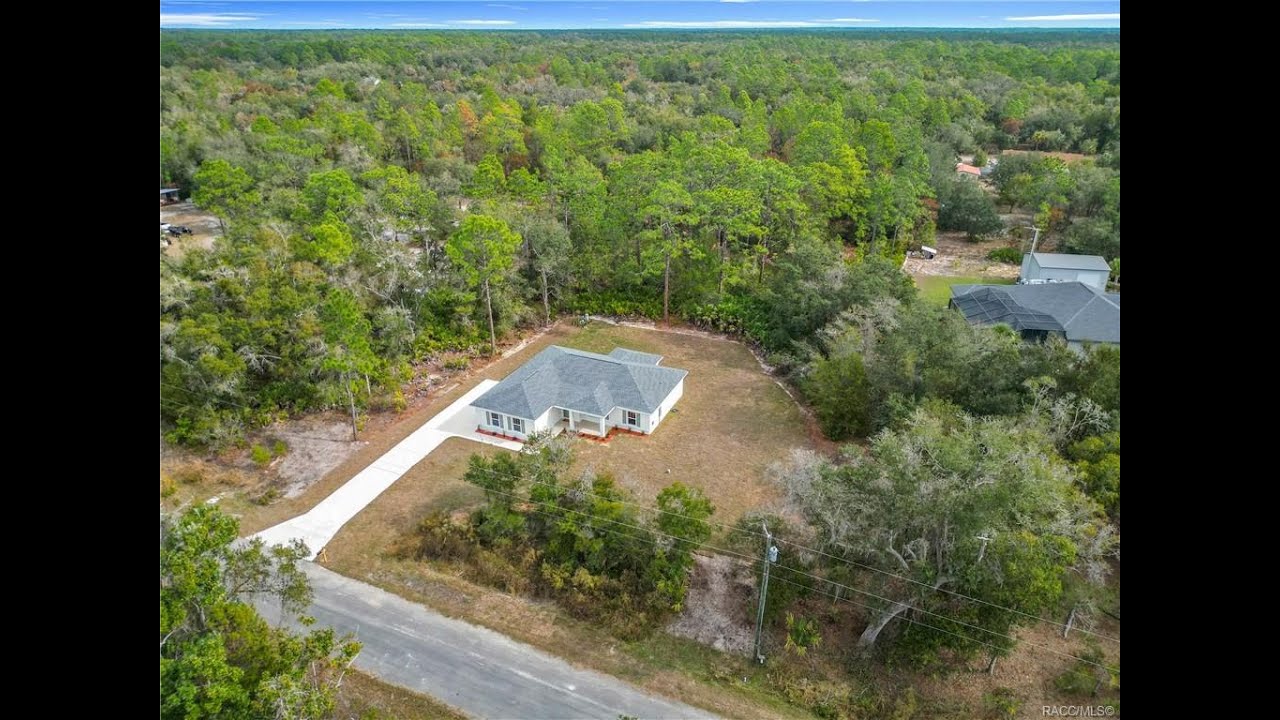 Cinematic tour: Crystal River Florida New Construction PRICE REDUCED $349,000 on 1+ Acre MLS#851386