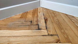 Restoration of a wooden floor damaged by water. How to fix it easily and quickly?