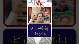 پی ٹی آئی کا پنجاب اسمبلی میں بھرپور احتجاج